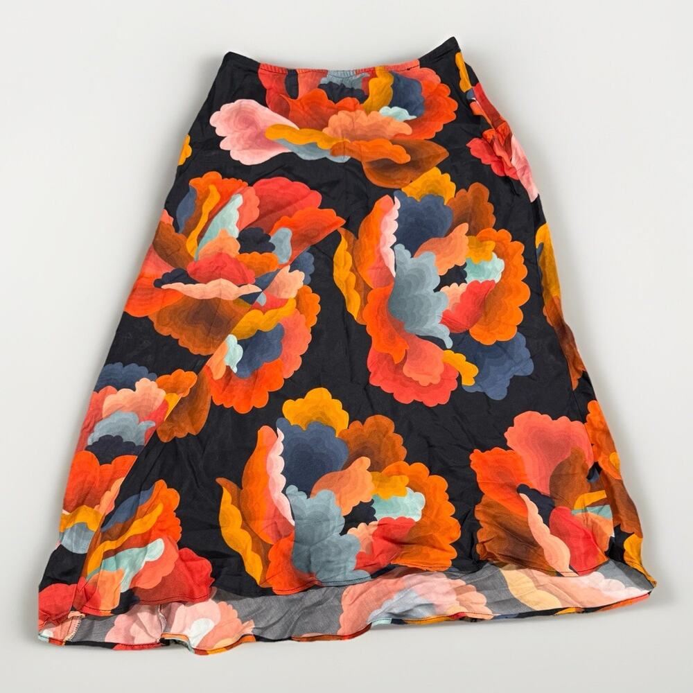 FARM Rio Fizan Bias Midi Skirt size Small
